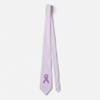 Chrome Style Crystal Pink Ribbon Awareness Knit