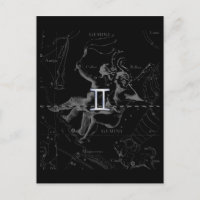 Chrome Style Gemini Zodiac Sign on Hevelius
