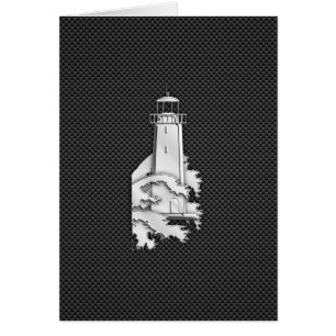 Chrome Style Lighthouse on Carbon Fibre