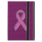 Chrome Style Pink Ribbon Awareness Carbon Fibre