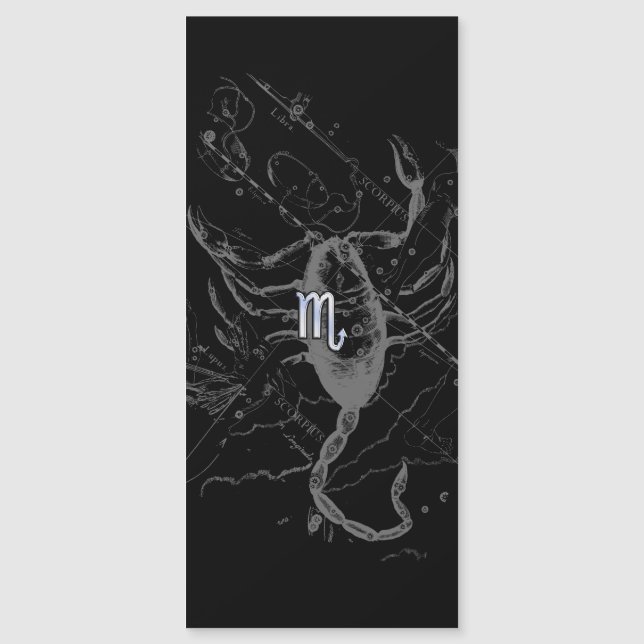 Chrome Style Scorpio Zodiac Sign on Hevelius (Front)