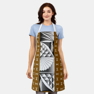 Chrome Sunrise on Brown Apron