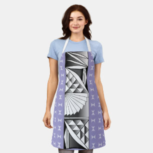 Chrome Sunrise on Light Purple Apron