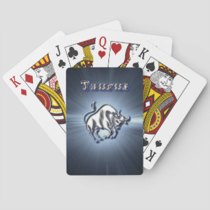 Chrome Taurus Playing Cards