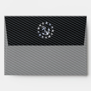 Chrome Yacht Naval Flag on Automotive Grille Print Envelopes
