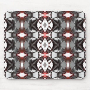 Chromed black grey to ruby rapport, virtual shapes mouse pad