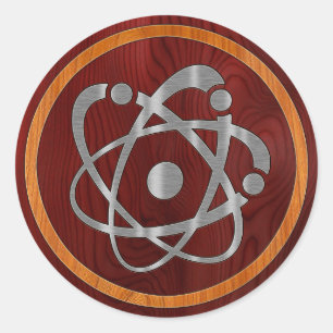 Chromium Atom Classic Round Sticker
