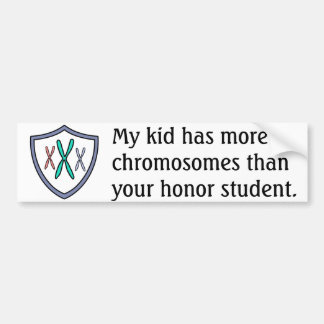 Chromosome honour student bumper sticker