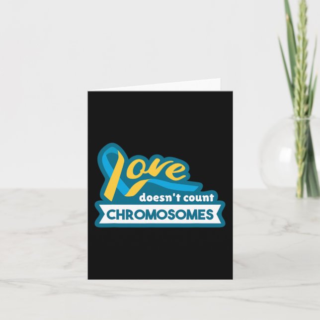 Chromosome World Down Syndrome Awareness Day  Card (Front)