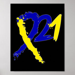 Chromosomes 21 Down Syndrome Gear - World Down Syn Poster