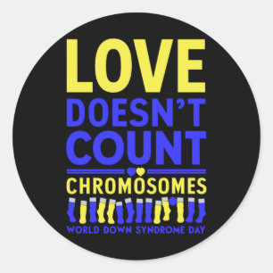 Chromosomes Of Love - Beyond Numbers Sticker1 Classic Round Sticker