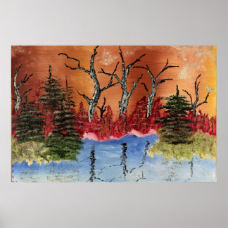 Chronic Damage "Arlington Pond"Org. Art Poster