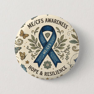 Chronic Fatigue ME/CFS Warrior 6 Cm Round Badge