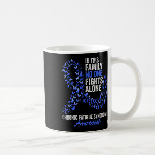 Chronic Fatigue Syndrome Awareness Month Blue Ribb Coffee Mug