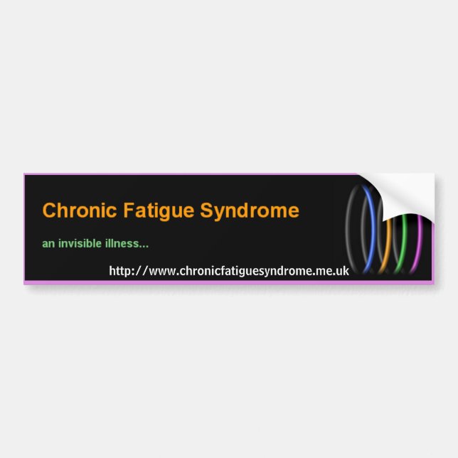 Chronic Fatigue Syndrome Bumper Sticker (Front)