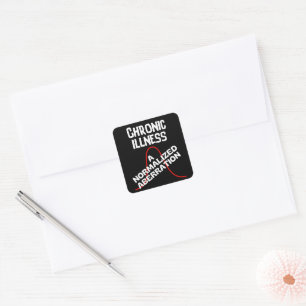 CHRONIC ILLNESS - A Normalised Aberration Square Sticker