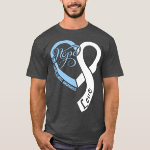 Chronic Illness Awareness Hople Love Heart Ribbon T-Shirt