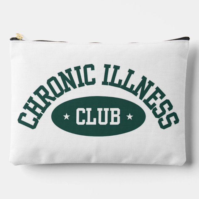 'Chronic Illness Club' Cute First Aid Pouch  (Front)