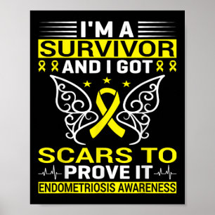 Chronic Illness Endo Warrior Endometriosis Awarene Poster