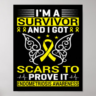 Chronic Illness Endo Warrior Endometriosis Awarene Poster