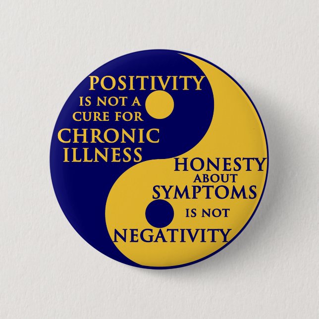 Chronic Illness Round Badge (Front)
