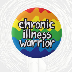 Chronic Illness Warrior invisible disability badge