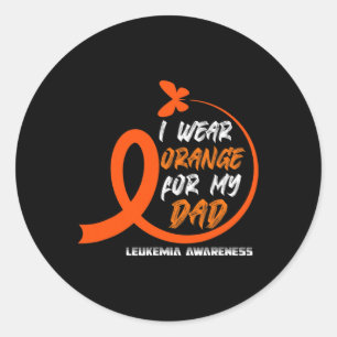 Chronic Leukaemia Her Fight Is My Fight Leukaemia  Classic Round Sticker