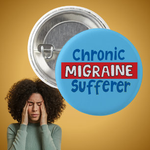Chronic Migraine sufferer invisible disability 3 Cm Round Badge