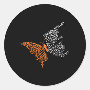 Chronic Myeloid Leukaemia Warrior Classic Round Sticker