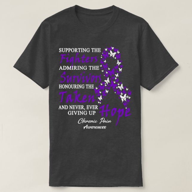 Chronic Pain no one fights alone i can do all thin T-Shirt (Design Front)