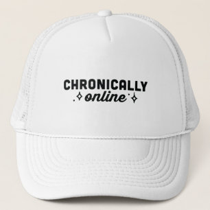 Chronically online girl aesthetic trucker hat