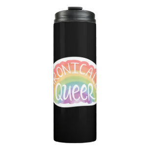 Chronically Queer Sticker Thermal Tumbler