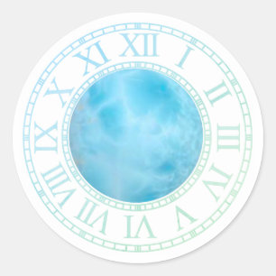 Chrono Mistica - Larimar (W)  Classic Round Sticker