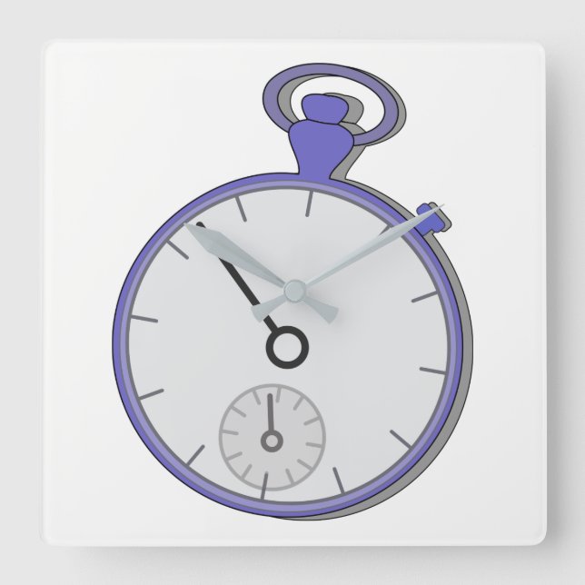 Chrono Square Wall Clock (Front)