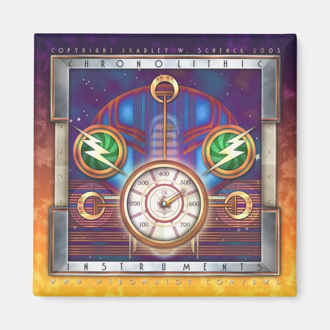 Chronolithic Instruments Square Magnet (Front)