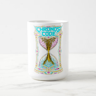 Chronos Code Hourglass Cyberpunk Graphic Men's T-S Coffee Mug
