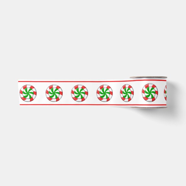 Chrstmas Candy Satin Ribbon (Front)