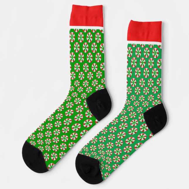 Chrstmas Candy Socks (Left)