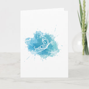 Chrysalis Logo Greeting card - vertical