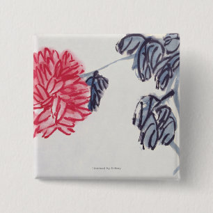 Chrysanthemum 15 Cm Square Badge