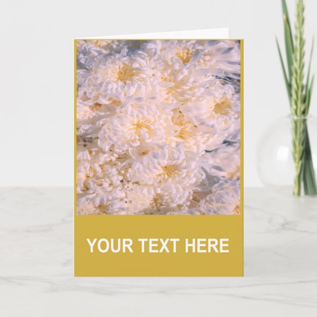 chrysanthemum bloom card (Front)