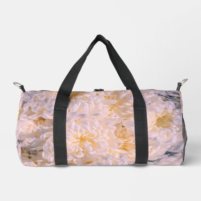 chrysanthemum bloom duffle bag (Front)
