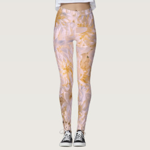 chrysanthemum bloom leggings