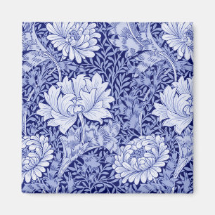 Chrysanthemum Blue, William Morris Magnet