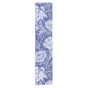 Chrysanthemum Blue, William Morris Short Table Runner