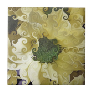 CHRYSANTHEMUM  CERAMIC TILE