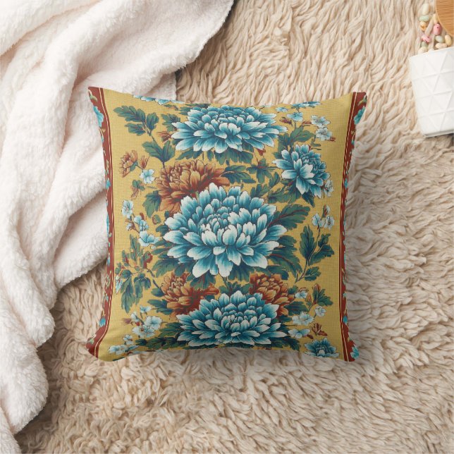 Chrysanthemum Elegy Cushion (Blanket)