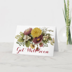 Chrysanthemum Flower Mum Floral Card