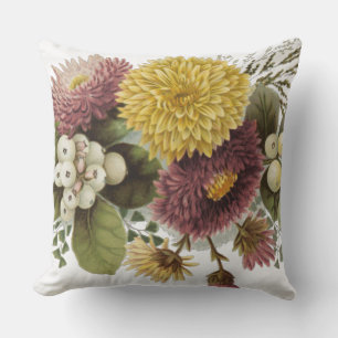 Chrysanthemum Flower Mum Floral Cushion