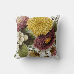 Chrysanthemum Flower Mum Floral Cushion
